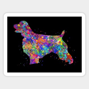 English springer spaniel dog watercolor Magnet